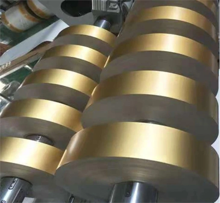Golden cigarette aluminum foil